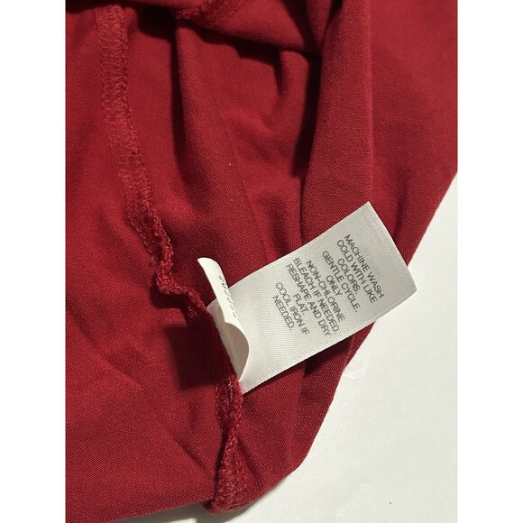 J Hill Women’s Red 3/4 Sleeve Stretch Top Size Xl (Extra Large) Rayon Blend - Picture 9 of 14